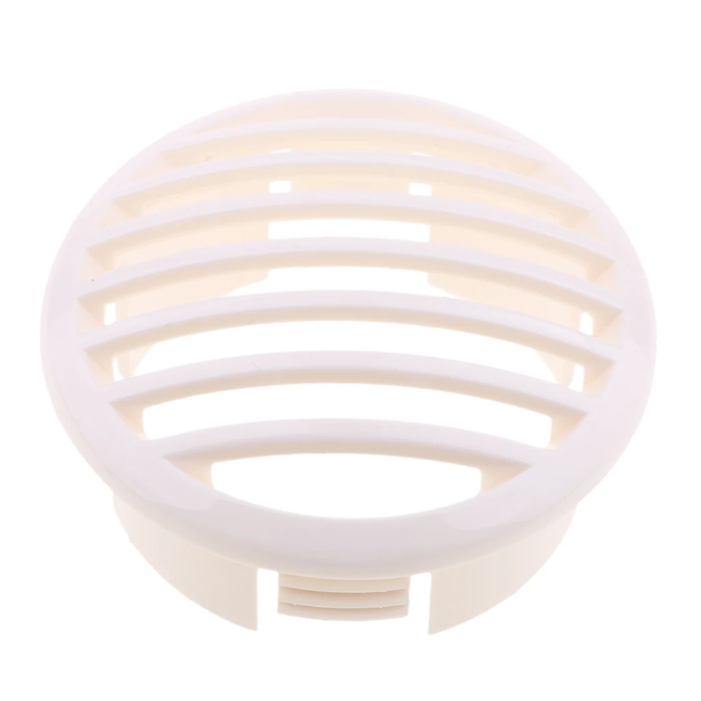 

3-1/2" White Press Fit Round Air Flow Plastic Vent Cover Boat Marines