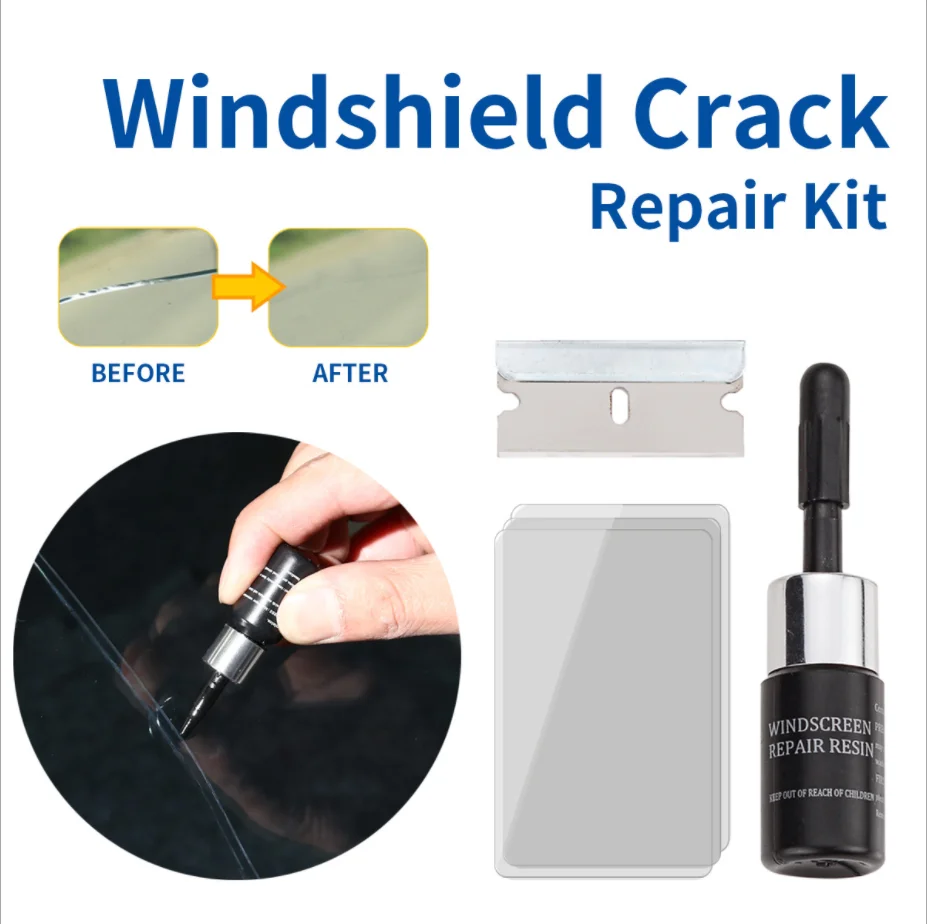 

1 Set Car Windshield Repair Tool DIY For Car Window Repair Tool Glass Curing Glue Auto Winscreen Glass Scratch Crack Restore Kit
