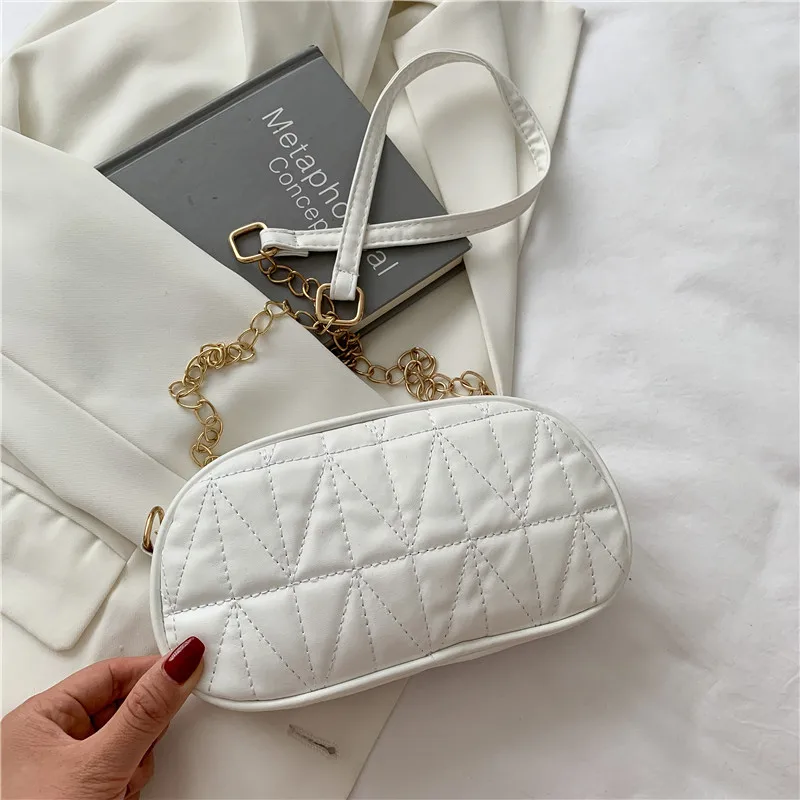 

Embroidered Bags for Women Chain Square Shoulder Bag Messenger Mobile Phone Bag Foreign Style Ladies Handbag Texture Women's Bag
