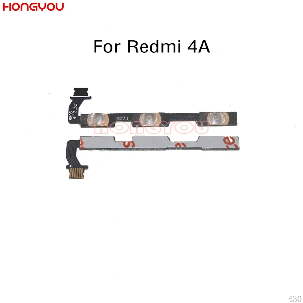 Кнопка питания отключения звука вкл/выкл гибкий кабель для Xiaomi Redmi 4A|Шлейфы