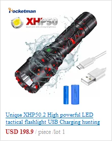 Налобный фонарь яркий люмен 4* XM-L T6+ 2* COB+ 2* красный светодиодный налобный фонарь с зарядным устройством