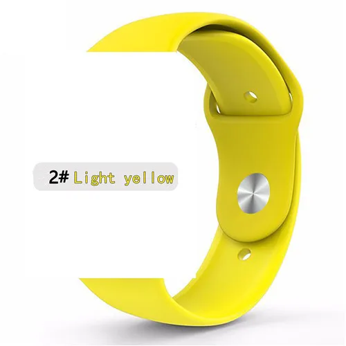 yellow 2-1 Ремешок для apple watch 5 4 ремешок apple watch 44 мм 40 мм iwatch 3 2 1 ремешок 42 мм 38 мм для хорошего клиента - Цвет ремешка: yellow 2-1