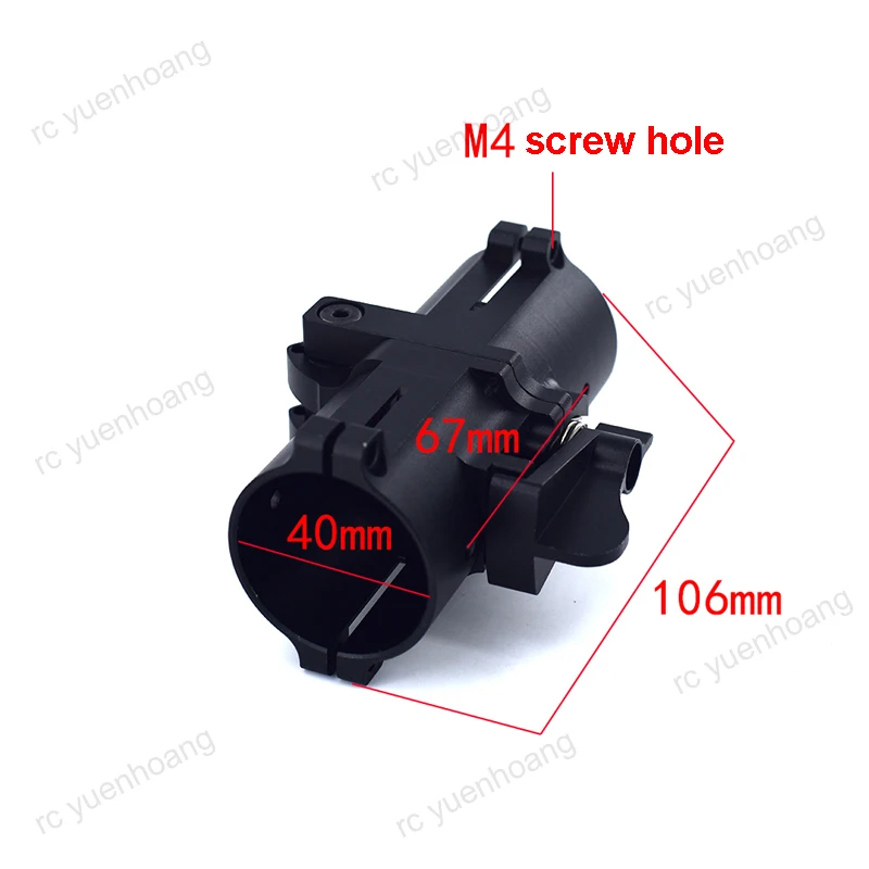 1PC D30/40/45mm Round Folding Arm Self-locking Anti-virtual Horizontal Folded Parts Carbon Tube Clip for RC Agriculture UAV - купить по