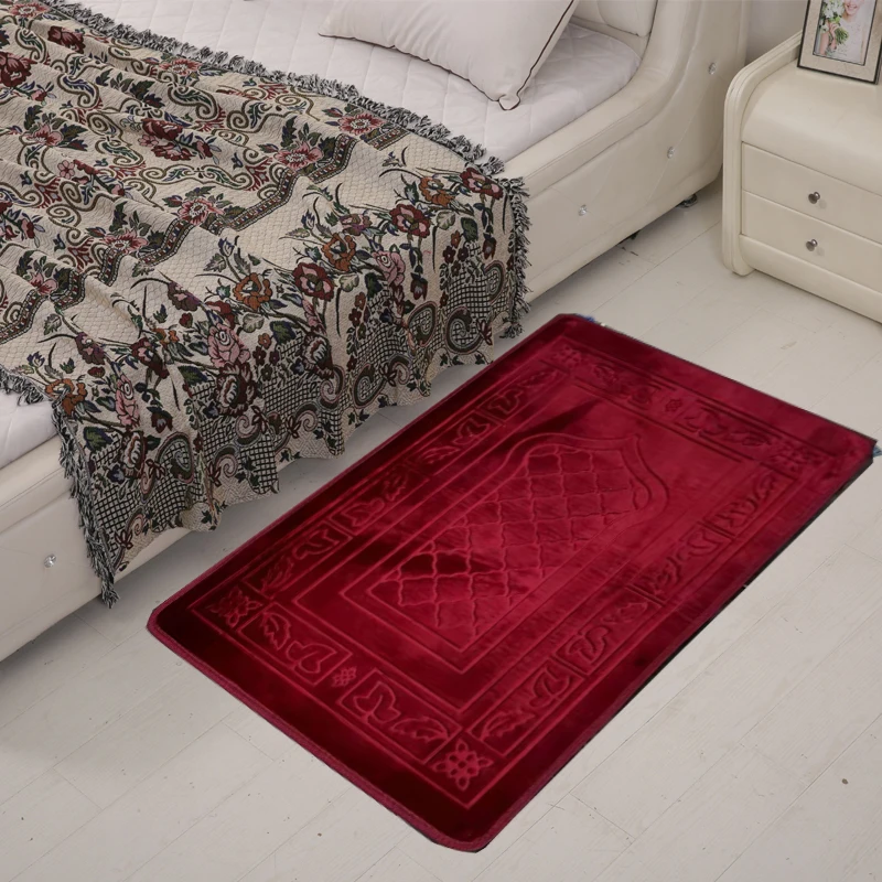 red4 75x120 см мусульманский коврик для молитвы Открытый коврик садовый паломник большие ковры для гостиной дома гостиной прикроватный коврик для спальни - Цвет: red4