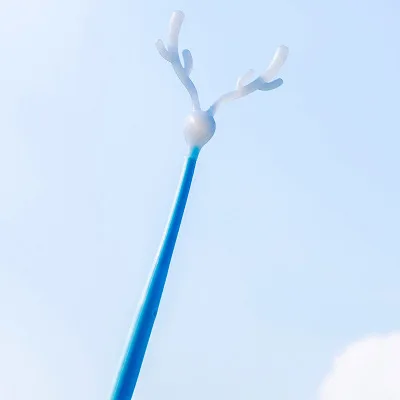 Корейская креативная Мягкая силиконовая ручка в форме лося с черными чернилами