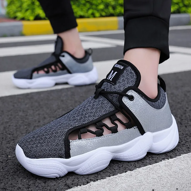 

New Trend Summer Men Running Shoes Breathabel Cushioning Platform Training Sneakers Light Outdoor Sports Shoes Zapatos De Hombre