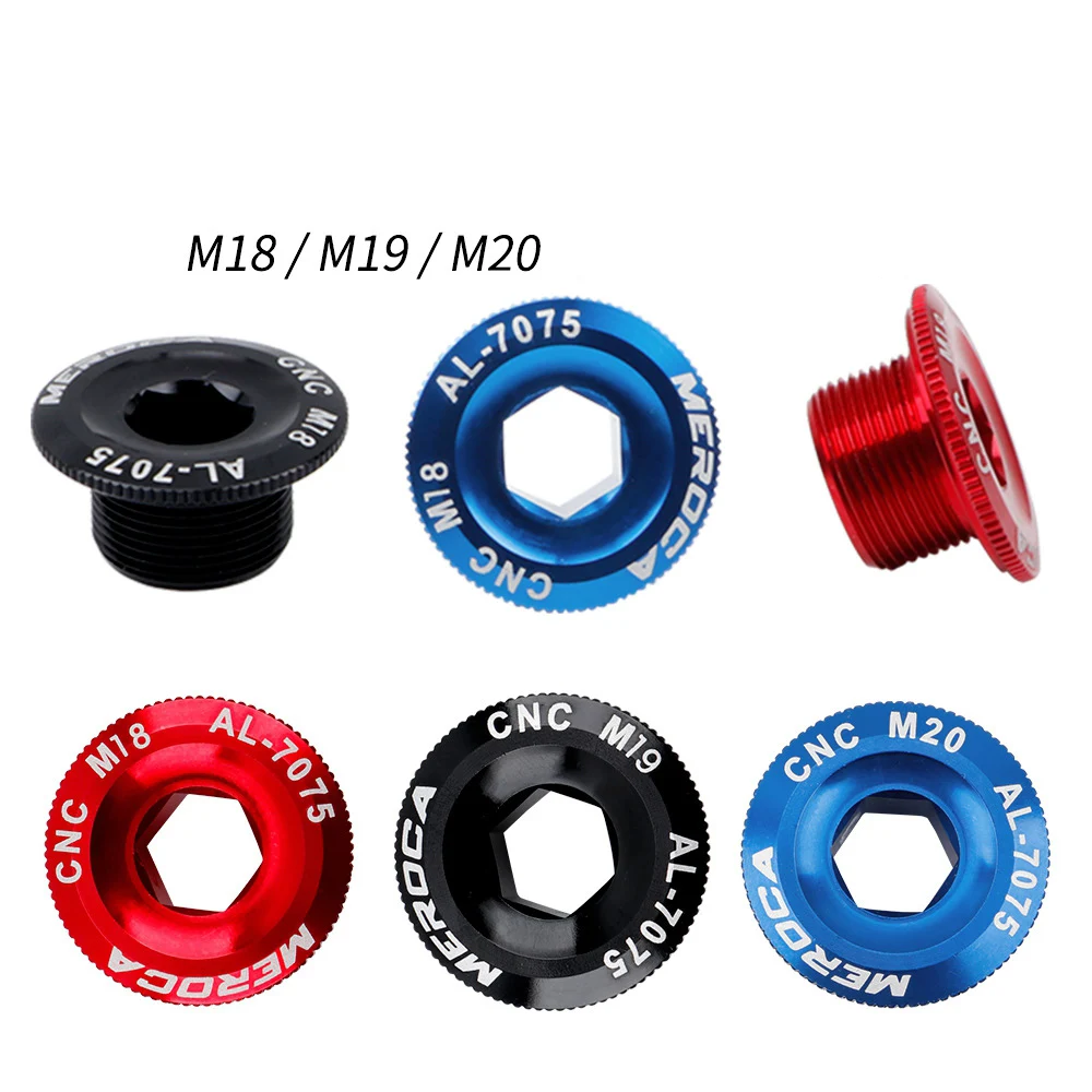 

MEROCA MTB Aluminum Alloy CNC Screw Mountain Bike Crank Cover Screws M18/M19/M20 Bolt For SHIMANO Iamok