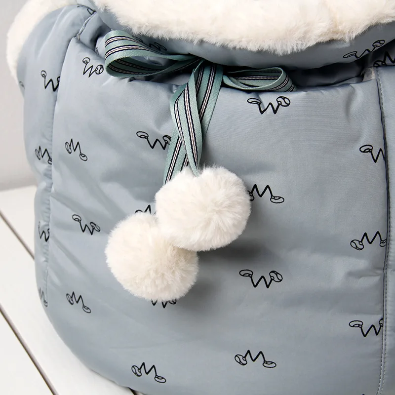 Зимняя теплая Сумка-переноска для домашних животных рюкзак собак и кошек мягкий