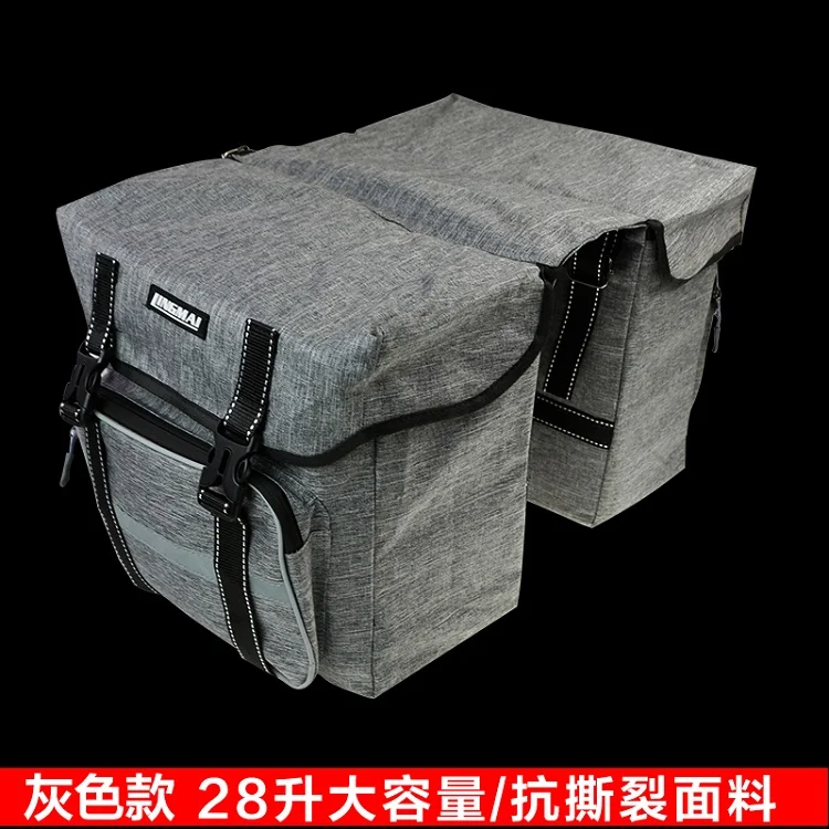 28L gray LINGMAI 28L сумка для велосипеда рюкзак Bolsa Bicicleta Перевозчик сумки для багажника для езды на велосипеде для велосипеда мопеда задний дорожный Багаж сумка - Цвет: 28L gray