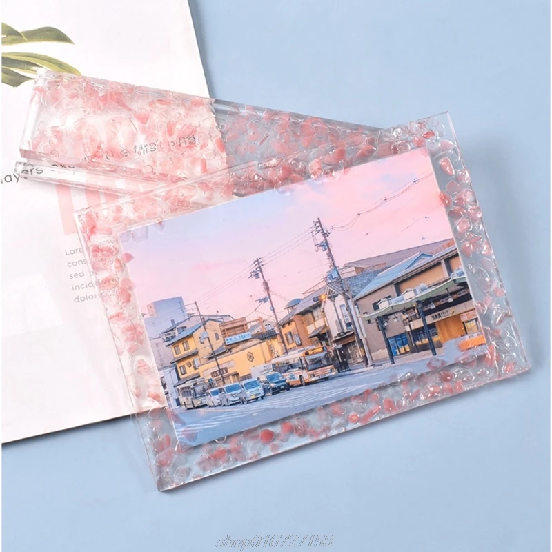 

DIY Crafts Decorative Making Tool Crystal Epoxy Resin Mold Square Photo Frame Silicone Mould D14 20 Dropshipping