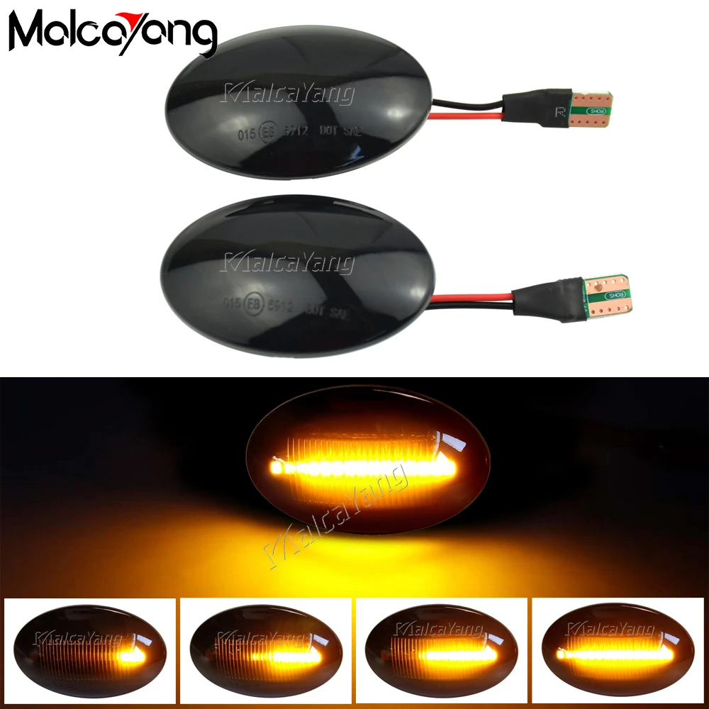 

Dynamic LED Turn Signal Flowing Side Marker Light Blinker Lamp For Ford Fiesta III IV MK3 MK4 Mondeo I Transit Tourneo MK6 MK7