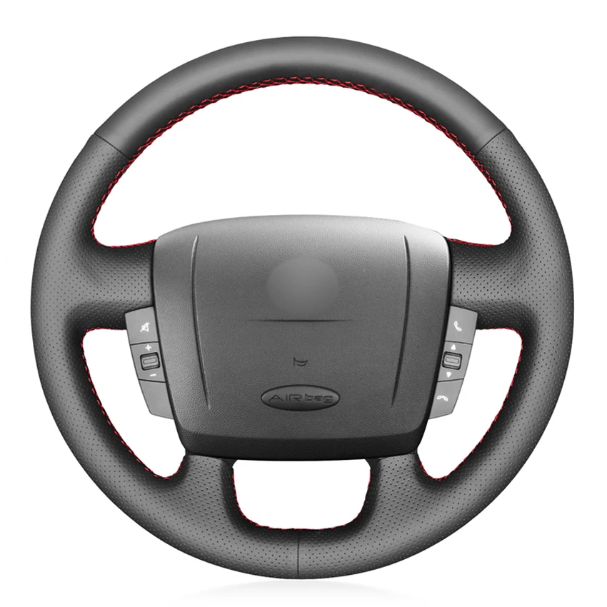 

Black PU Leather Car Steering Wheel Cover for Peugeot Boxer 2006-2019 Citroen Jumper 2006-2019 Relay 2008-2019