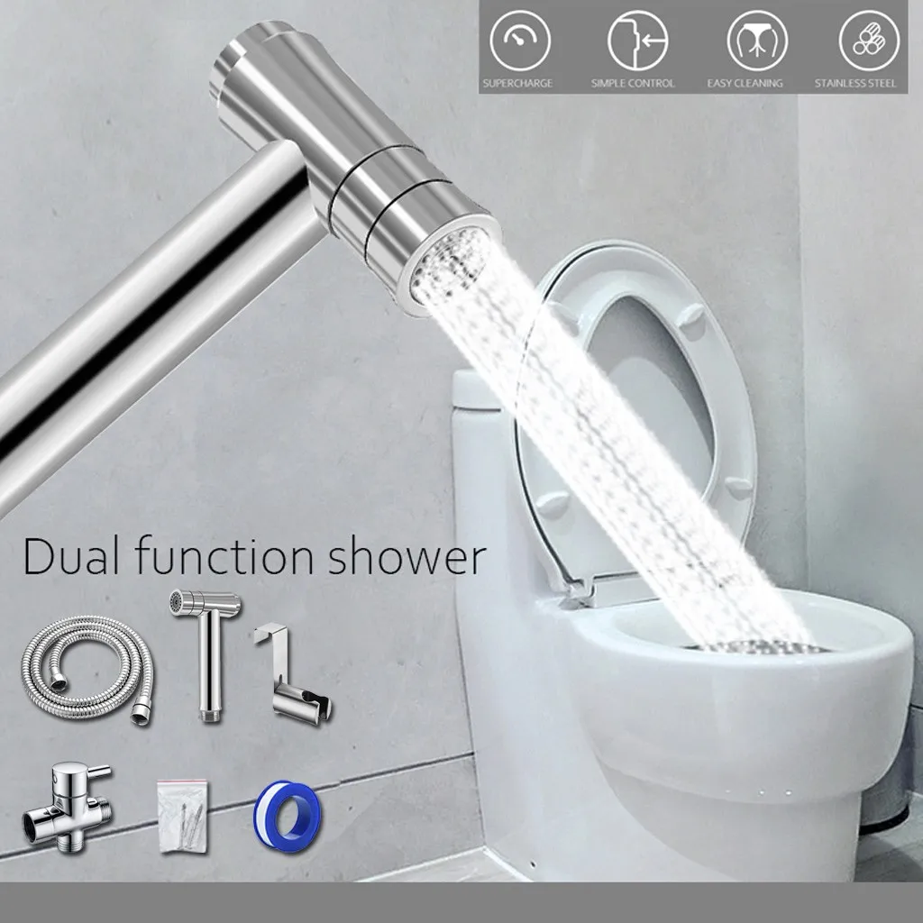 Самоочищающаяся насадка для душа из нержавеющей стали персональная ручная набор