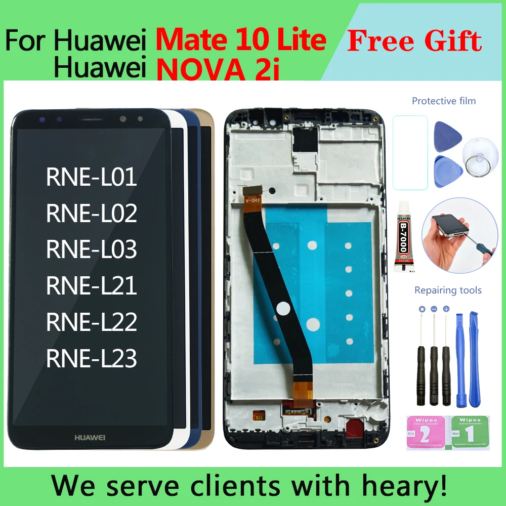 5 9 &quotОригинальный дисплей для HUAWEI Nova 2i ЖК-дисплей с сенсорным экраном и рамкой Mate