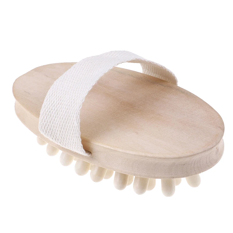 

1PC Hand-held Body Brush Sided Natural Bristles Body Brush Scrubber Long Handle Wooden Spa Shower Brush Bath Massage Brushes
