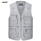 Рыболовная куртка, жилет для рыбалки, уличная рыбалка, Фотожурналист, повседневный летний хлопковый жилет, 2019 карманов, свободный, туристический жилет