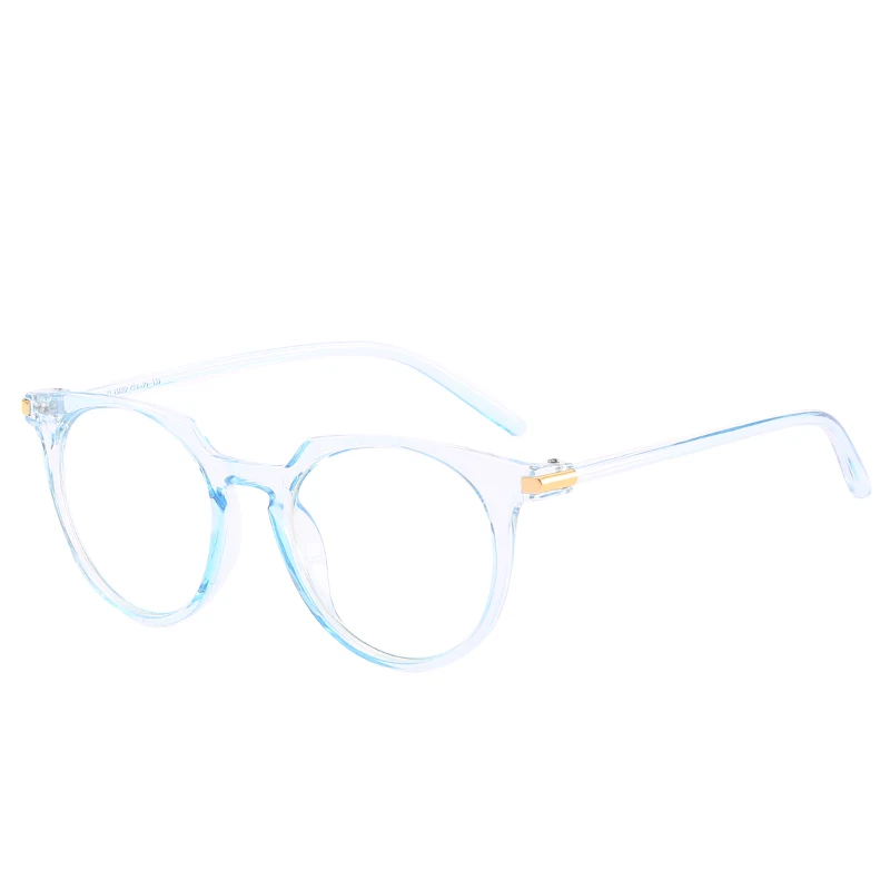 Новинка очки в ульсветильник кой синей оправе женские ретро металлической