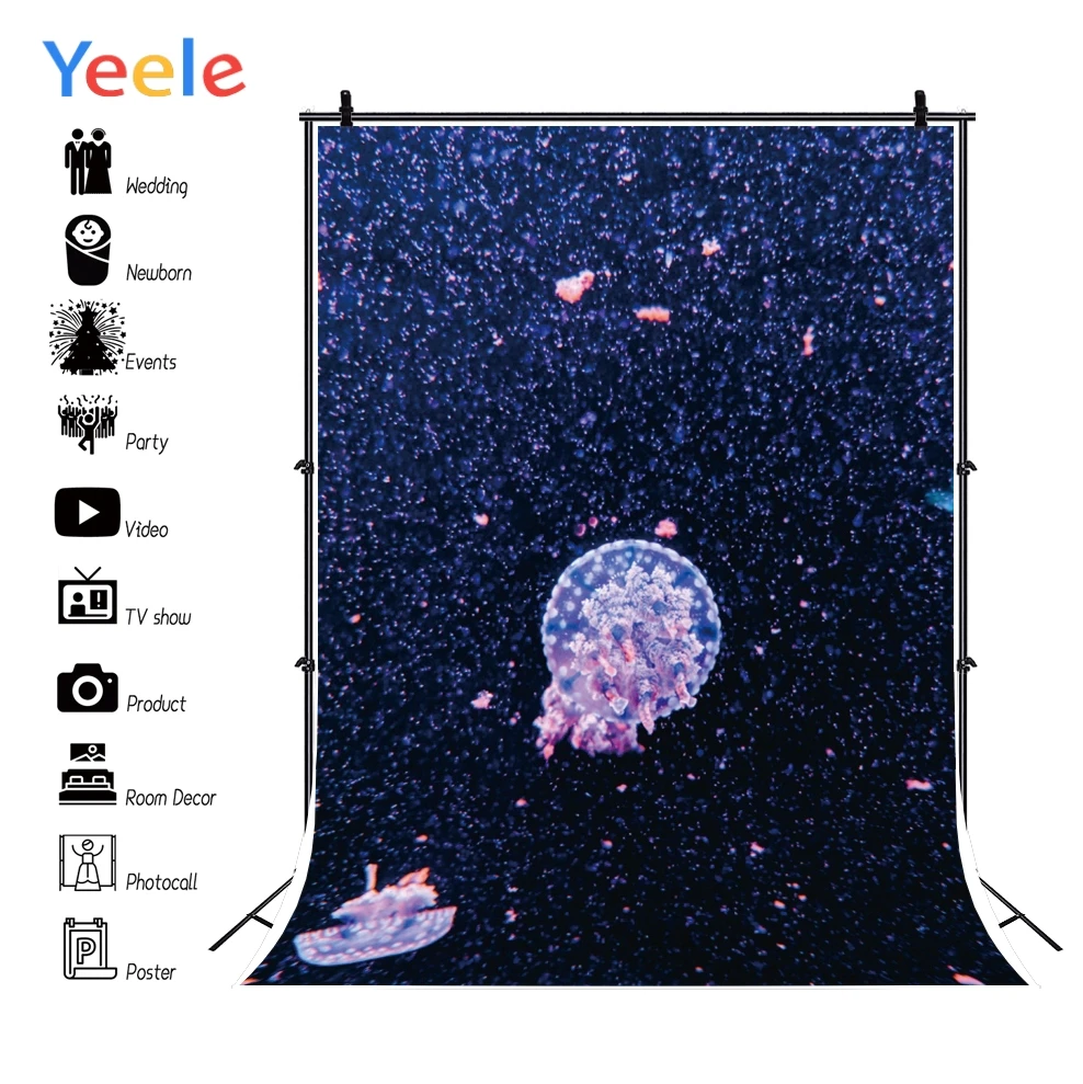 Yeele Jellyfish подводный фон для фотосъемки персонализированные фотосессии