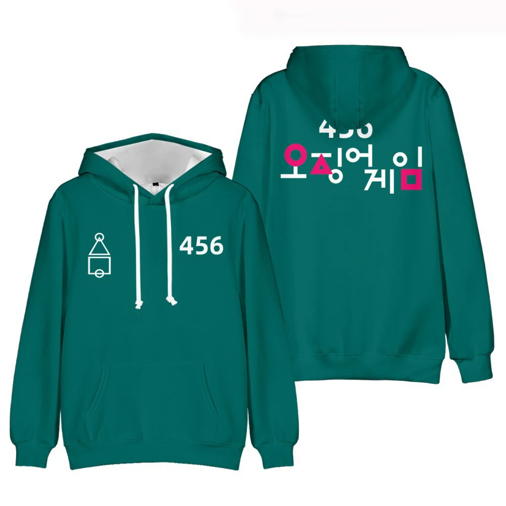 

Hoodie 3D Squid Game Hoodie for Aldult Teens Autumn Clothes Fashion Men Women Long Sleeve Sweatshirt Street Oversize Outfits