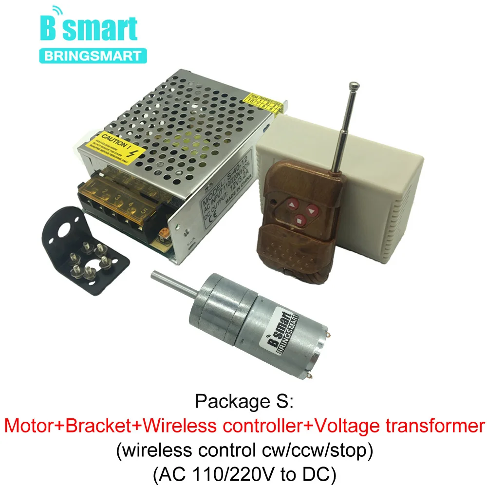 Bringsmart 25GA370 длина вала 25 мм 12 в двигатель постоянного тока редуктор D формы длинный