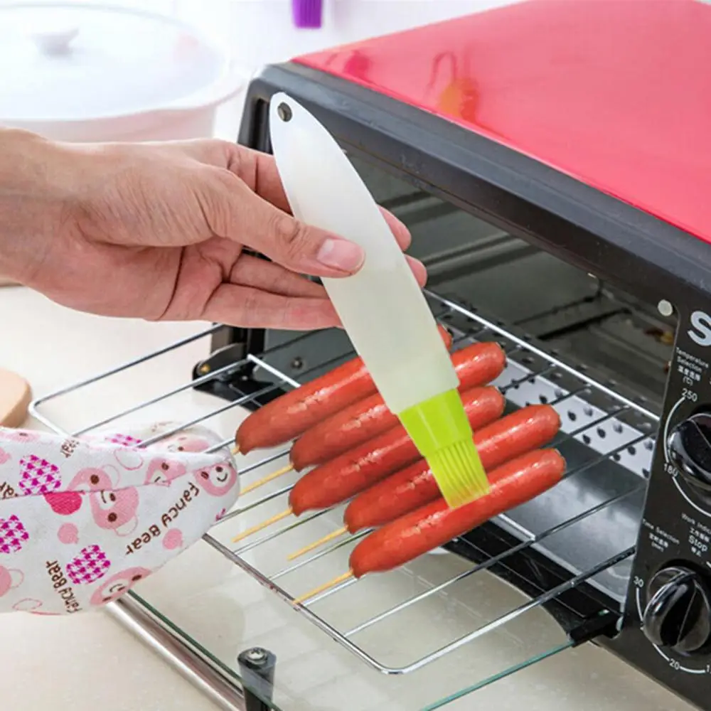 

6pcs Silicone Oil Brush Baking Liquid Oil Pen Cake Butter Bread Pastry Brush BBQ Tools Kitchen Basting Brush Grill Cooking Tools