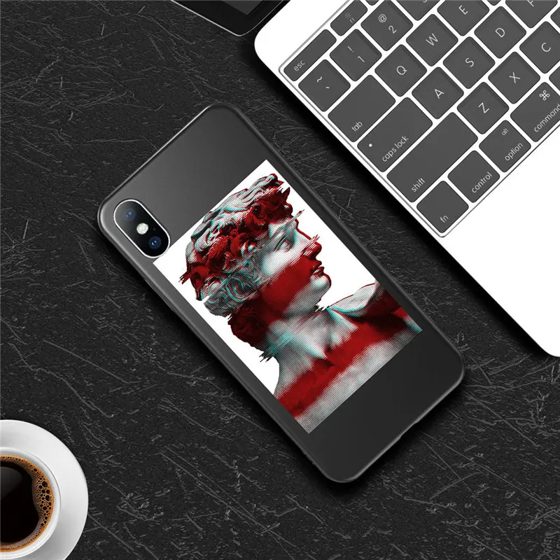 7773 Moskado смешное искусство абстрактный чехол для iPhone X XR XS Max 7 8 6 6s плюс 5 5S SE 10 Силиконовые чехлы статуя ТПУ Мягкая задняя крышка - Цвет: 7773