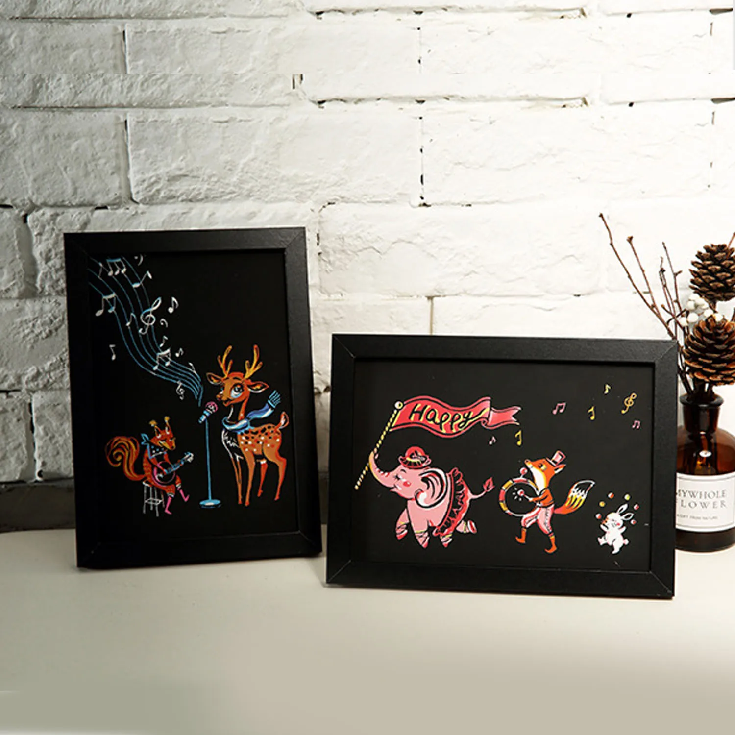 Бумага для рисования радужными царапинами 4 листа|Юный художник| |