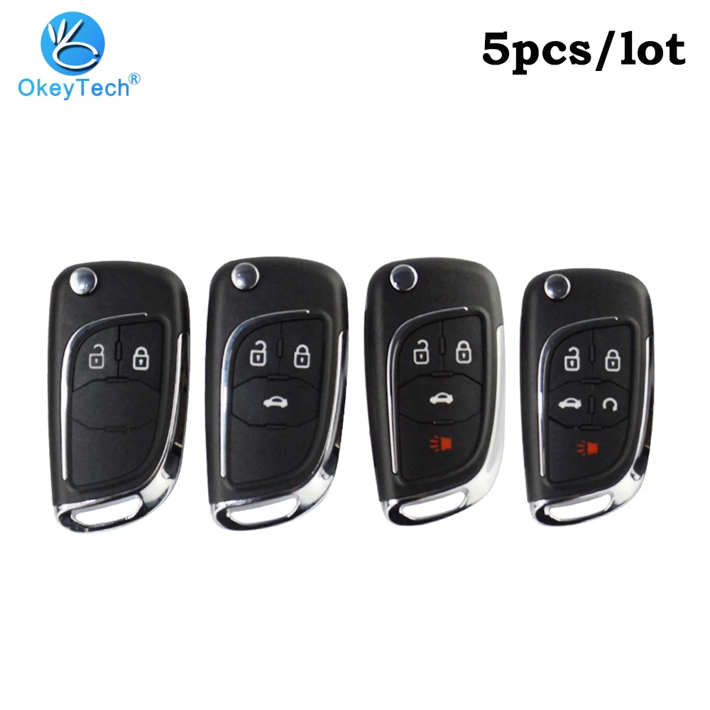 OkeyTech 5 шт./лот для Opel Astra Zafira Vectra Chevrolet Cruze модифицированный флип складной ключ