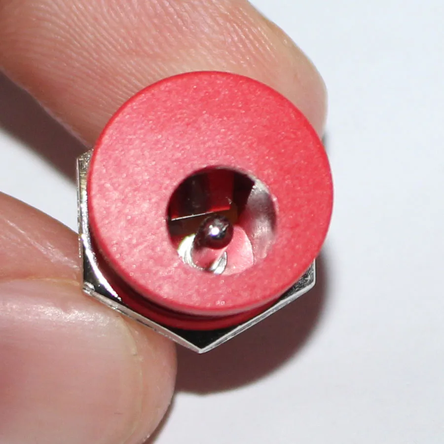 5pcs DC-022 5.5*2.1mm / 5.5x2.1mm DC Power Plug Socket Connector With Nut Panel Mounting Jack Adaptor Red color | Обустройство дома