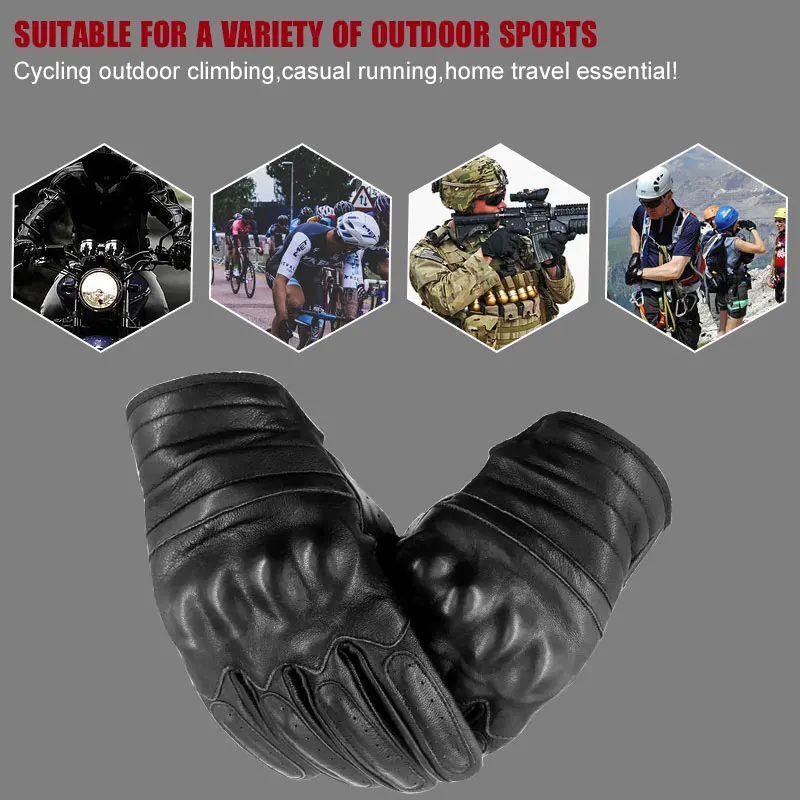 Тактические Спортивные перчатки из овчины для езды на мотоцикле износостойкие