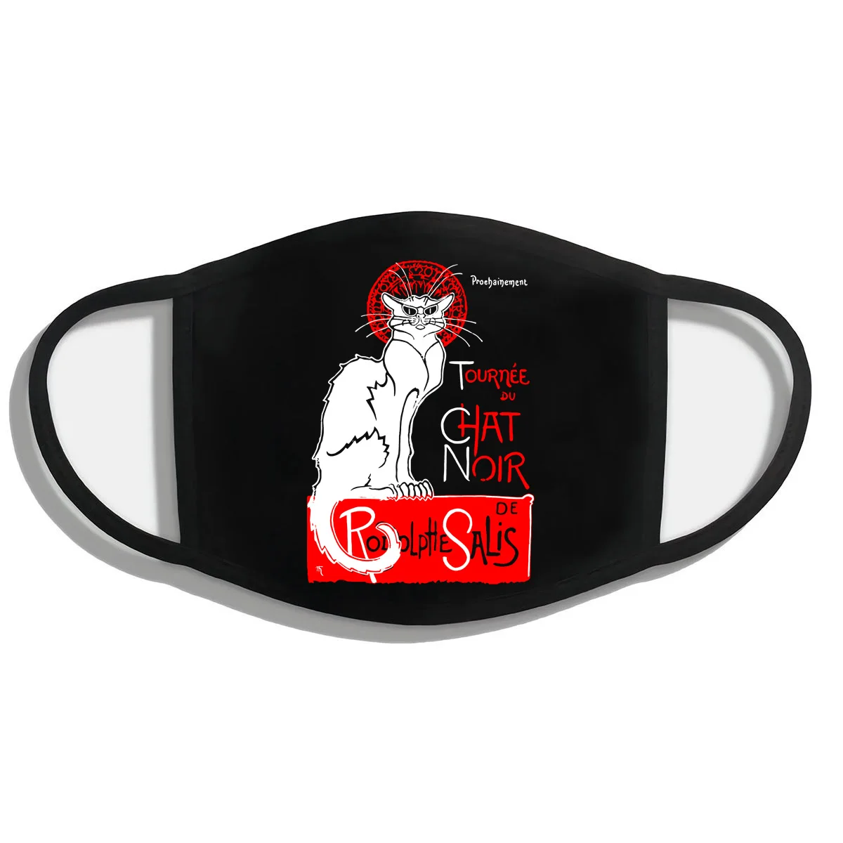 Теофил STEINLEN 1896 Парижский кабарет LA CHAT NOIR X Homme маска 100% хлопок