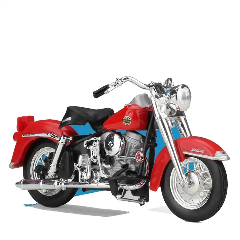 

Maisto 1:18 Harley 1958 FLH Duo Glide Alloy Motorcycle Diecast Bike Car Model Toy Collection Mini Moto Gift