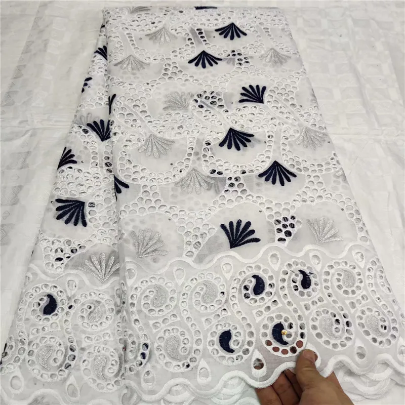 Белая/черная швейцарская вуаль кружева 2019 африканская кружевная ткань белая
