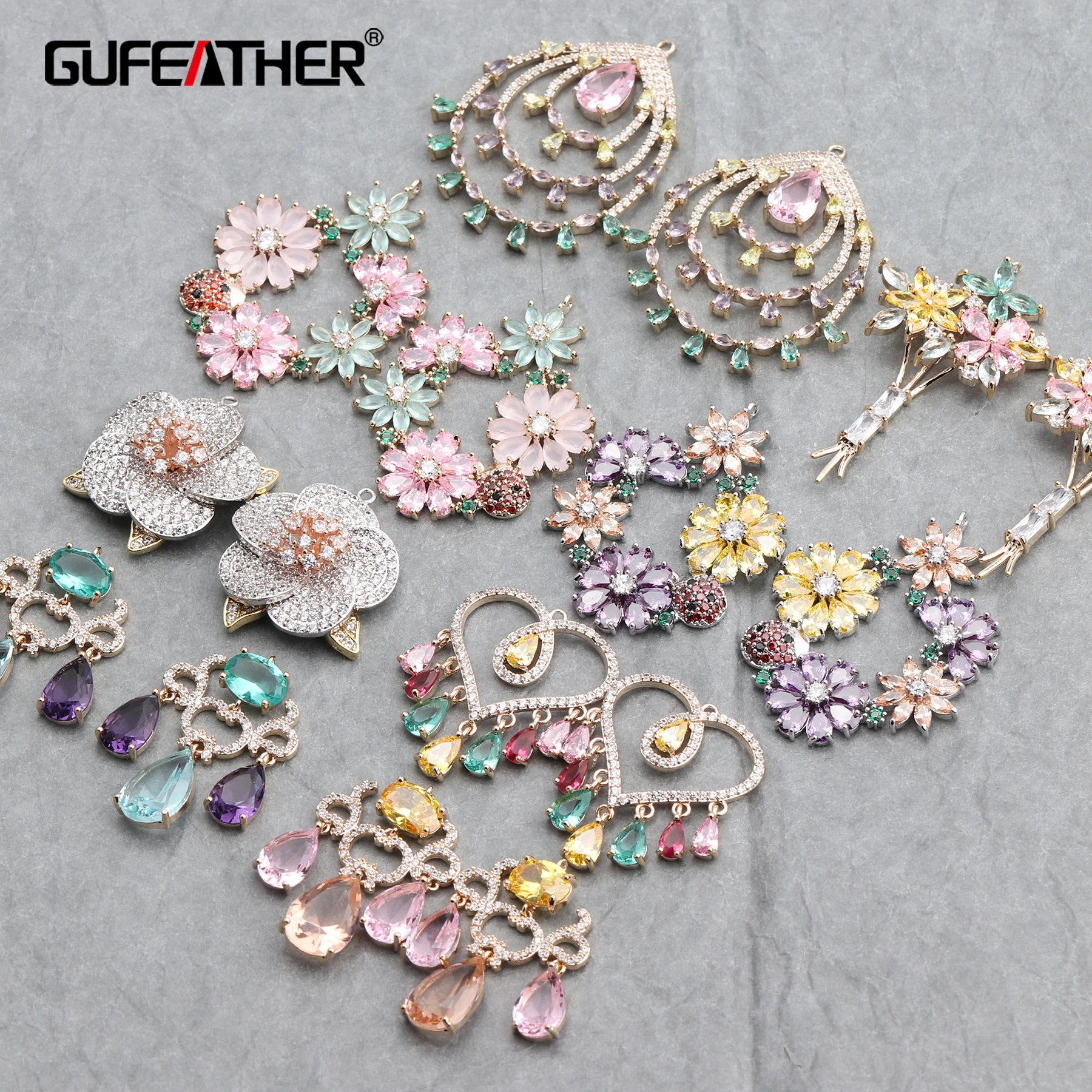 

GUFEATHER M644, ювелирные аксессуары, diy циркониевые аксессуары, ручная работа, ювелирные изделия, шармы, изготовление ювелирных изделий, diy серьги,...