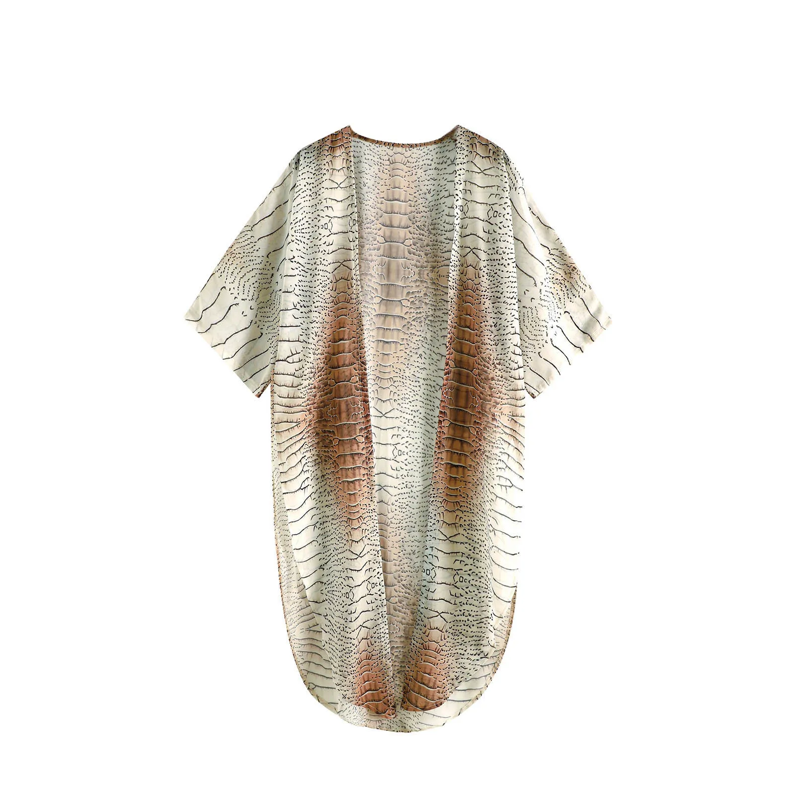 Женское цветочное кимоно кардиган платье с открытой передней частью шифоновое