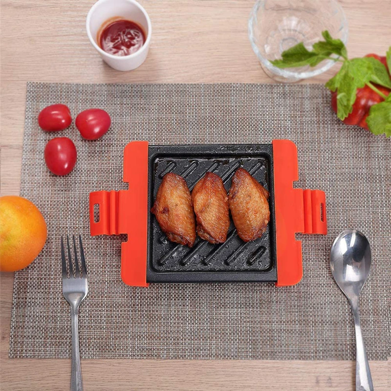 

Metal Baking Dishes Practical Creative Silicone Nonstick Microwave Baking Tray for Food BBQ Pans Kitchen Bakeware Gadgets Tools