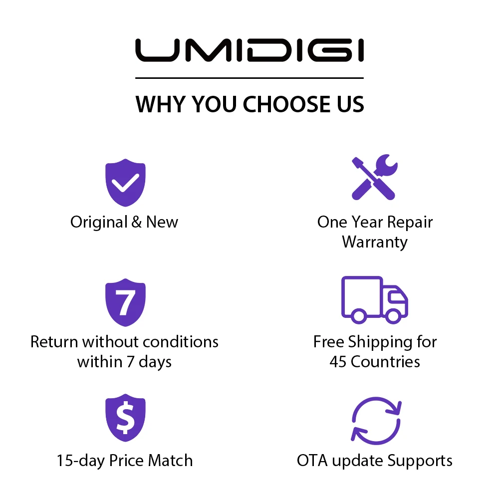 

UMIDIGI X Global Version In-screen Fingerprint 6.35" AMOLED 48MP Triple Rear Camera 128GB NFC Helio P60 4150mAh Cellphone celula