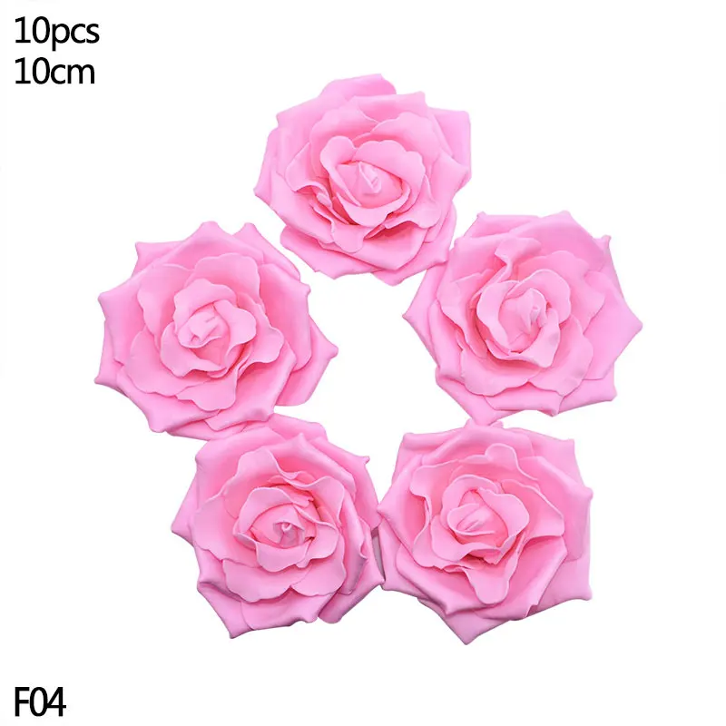 F04-10pcs pink 10-40 см золотое железное металлическое кольцо, венок, гирлянда, сделай сам, настенная подвесная гирлянда, рождественские, свадебные украшения, металлические кольца - Цвет: F04-10pcs pink