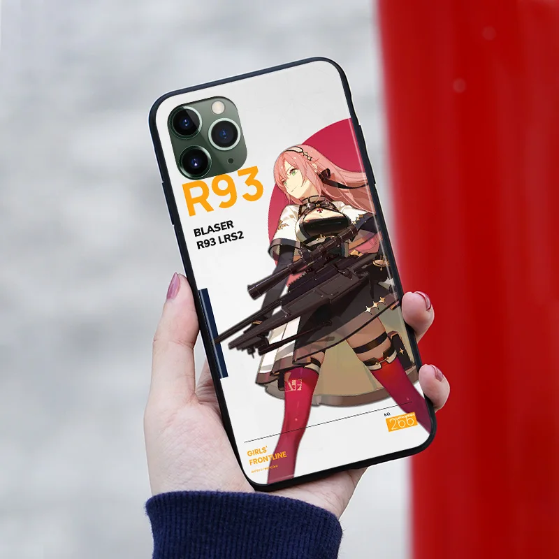 r93 girls frontline soft silicone phone case cover shell for iphone se 6 6s 7 8 plus x xr xs 11 pro max free global shipping