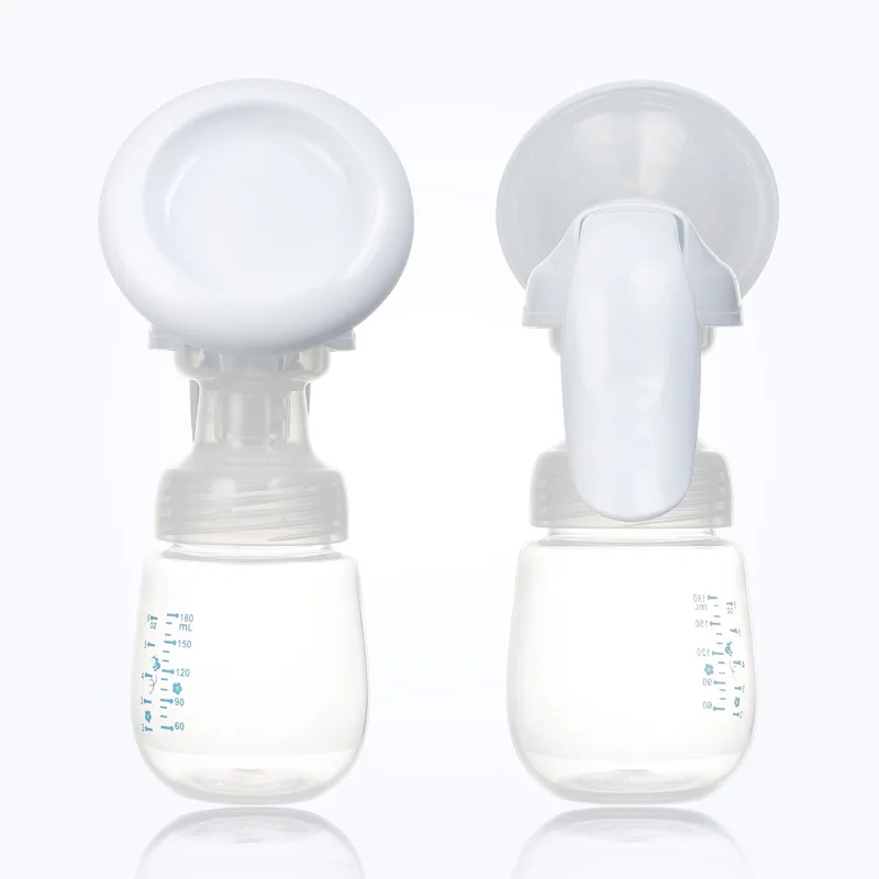 180 ml Manual Breast Pump Powerful Nipple Suction Silicone Baby Breastfeeding Accessories Feeding Milk Bottles | Мать и ребенок