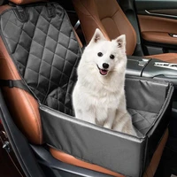 2 in 1 pet car seat cover booster protector waterproof puppy bed with flaps for cover belt for safety pet outdoor