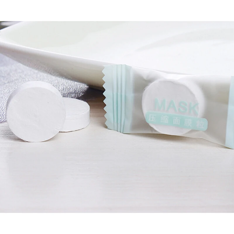 Сжатая маска для лица Бумага одноразовую сухой маски из нетканого полотна s уход