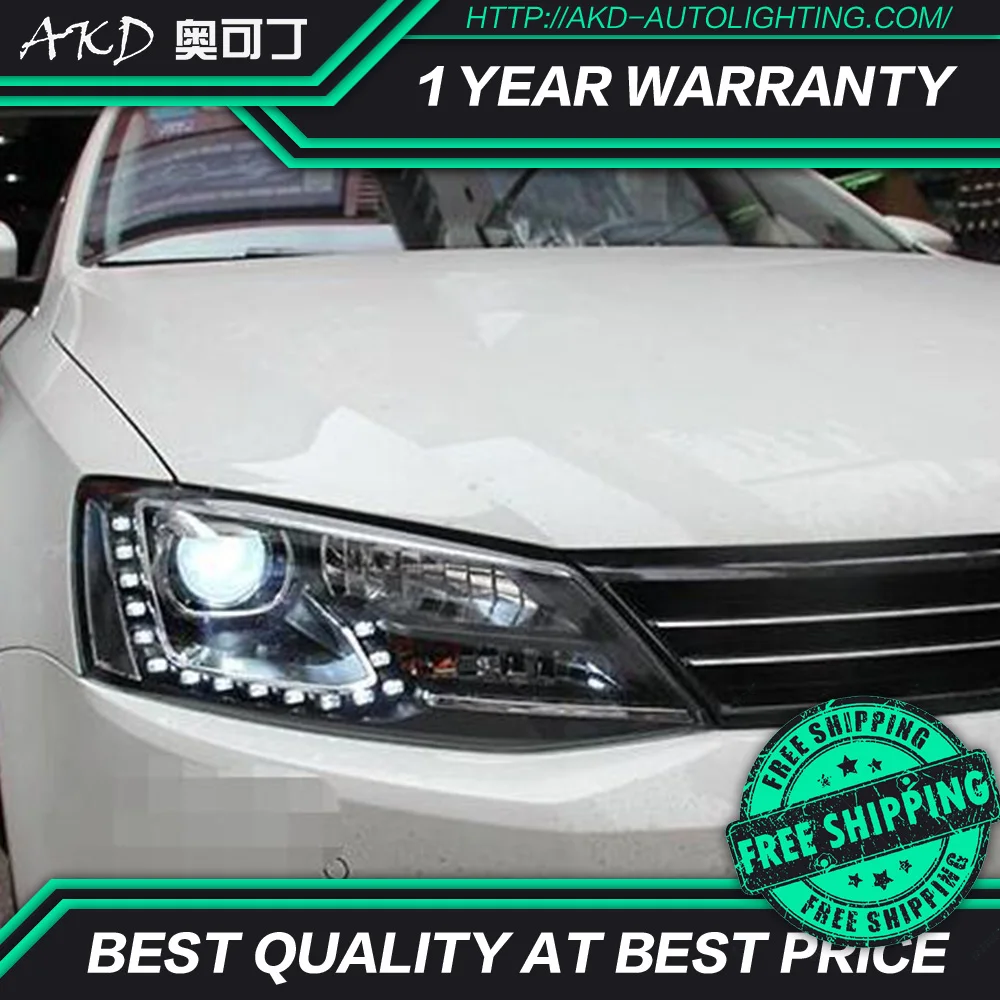 АКД автомобильного тюнинга поперечная балка для VW Jetta MK6 светодиодные фары DRL