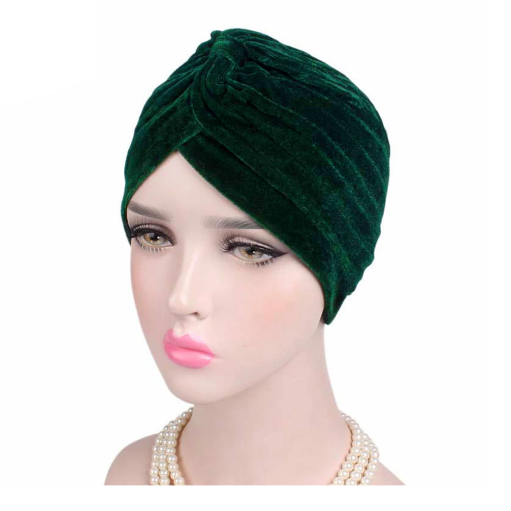 Модные мусульманские хиджабы для женщин и девушек бархатная шапка мусульманская