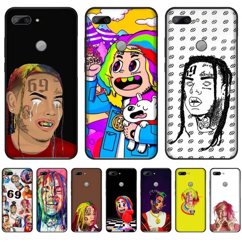 Черный мягкий чехол в стиле хип хоп для телефона Tekashi 69 6ix9ine Huawei Honor 7C 7A 8X 8A 9 10 10i Lite 20