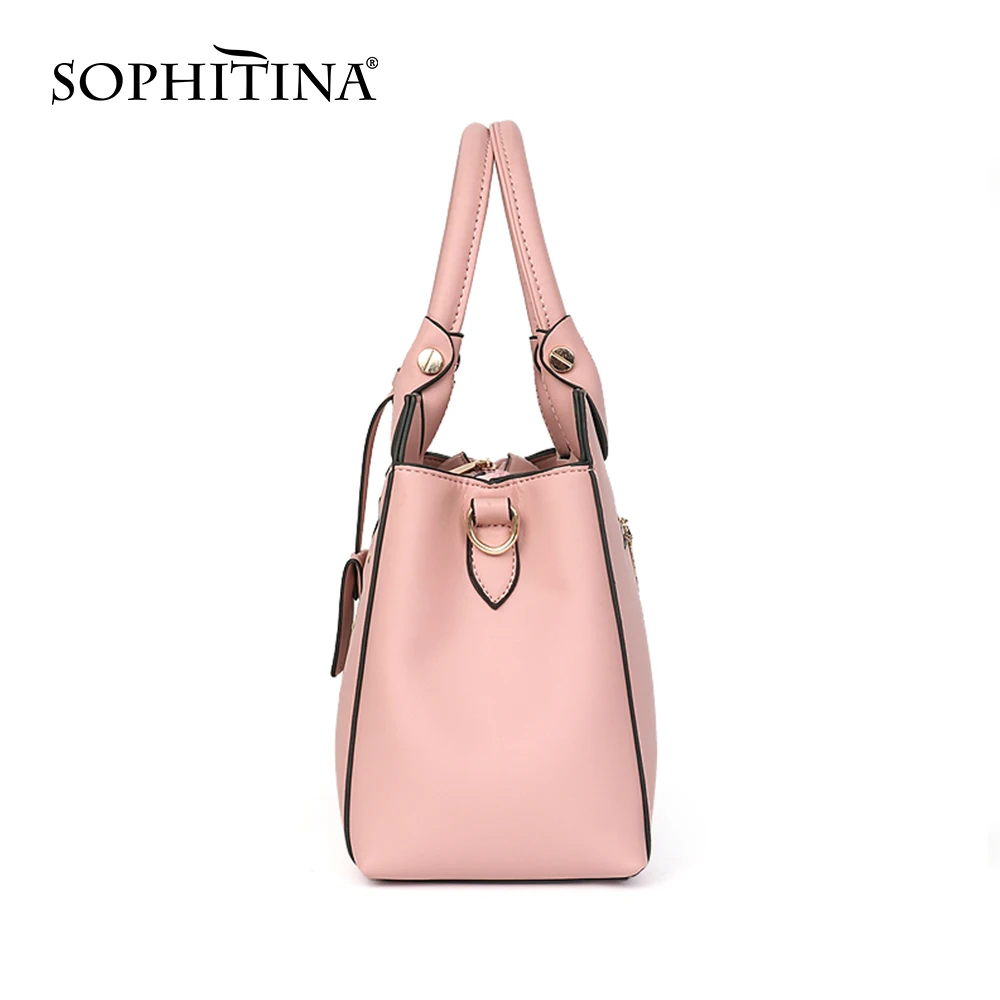 SOPHITINA модные сумки через плечо женские большой объем металлическими пуговицами с