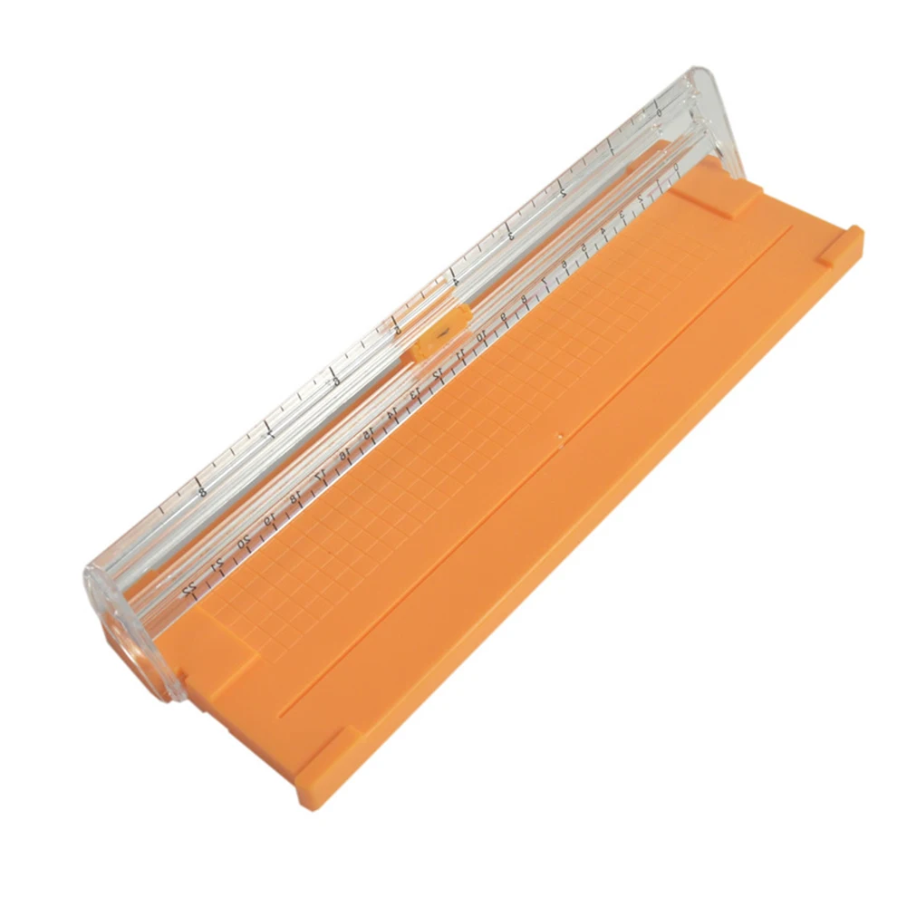 

Sliding Precise Cutting Tool Safe Office Photo Trimmer Portable Scrapbooking Clear Scale Stationery Paper Cutter Mini Home DIY