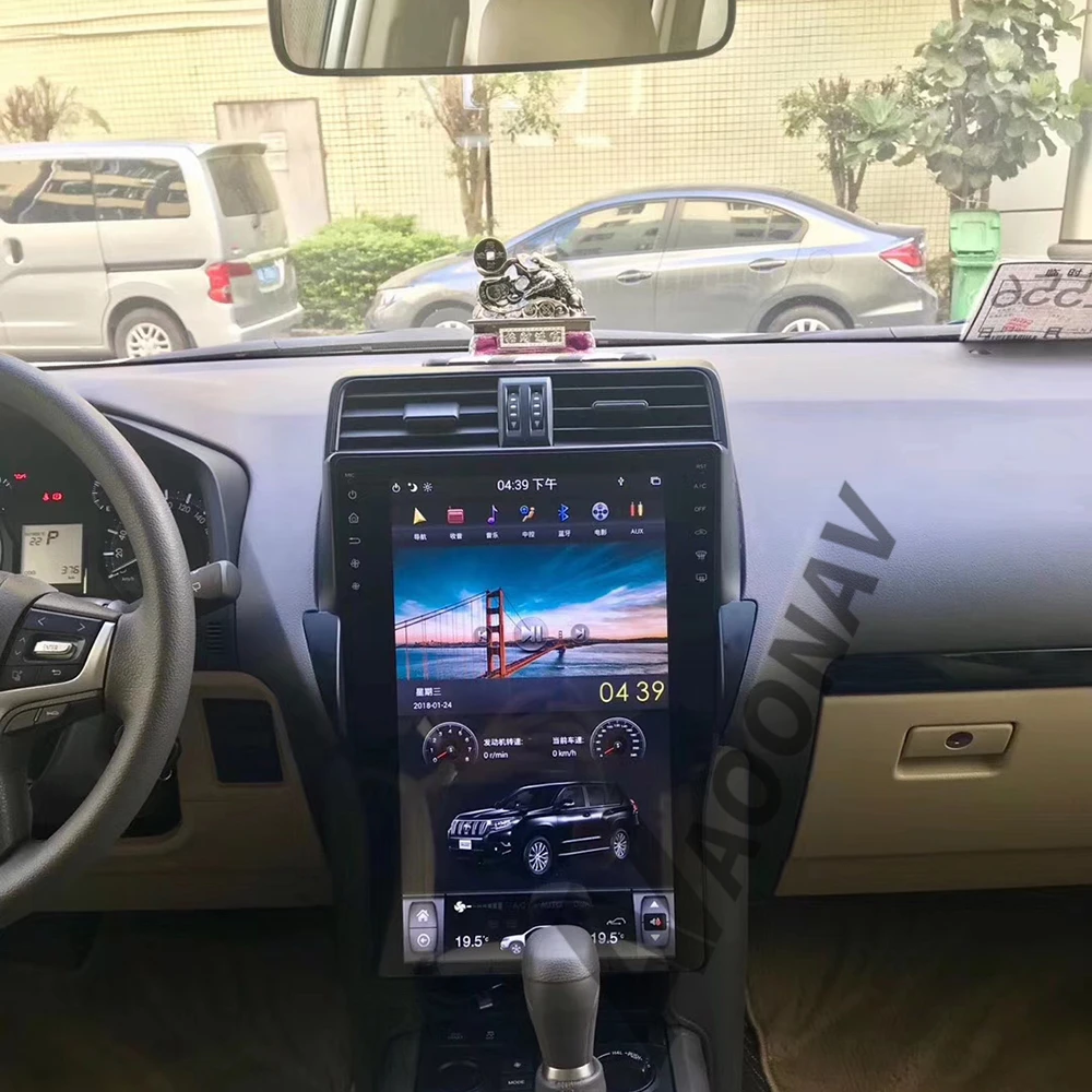 

Автомобильный HD IPS Tesla вертикальный экран Аудио Видео плеер для TOYOTA Land Cruiser Prado 2018 GPS навигация автомобильный GPS радио плеер