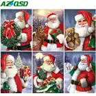 AZQSD Алмазная картина Санта-Клаус вышивка крестиком Ручной Работы Стразы Рождественская Алмазная вышивка домашний Декор подарок