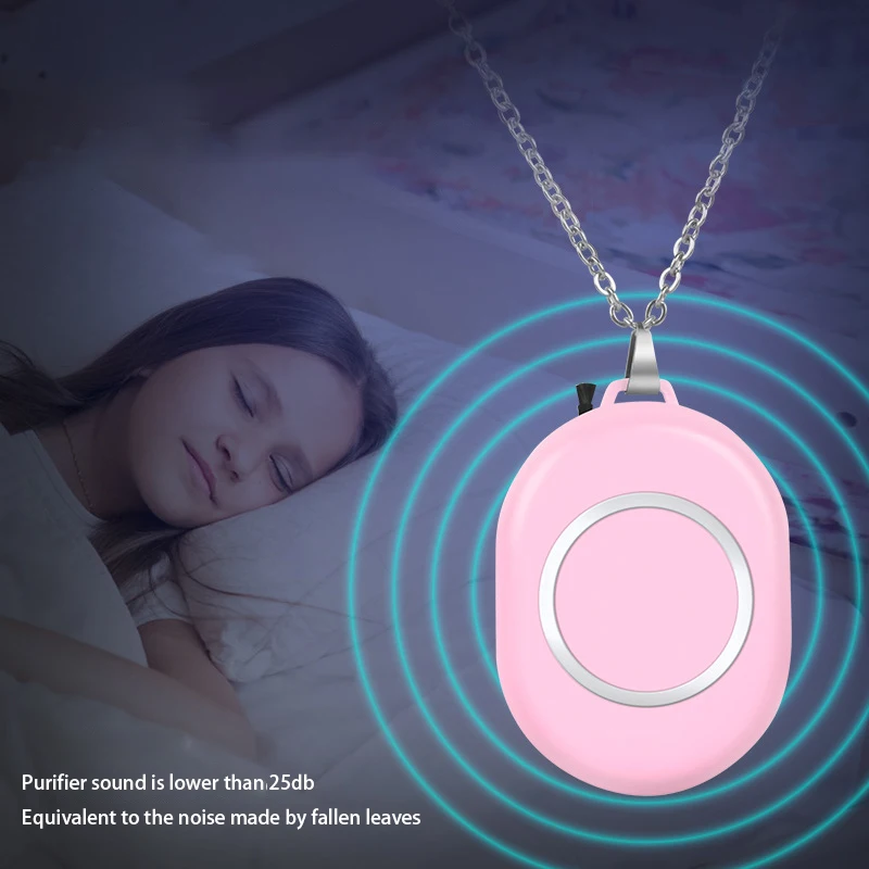 

Hanging Neck Air Purifier, Portable Home USB Rechargeable Car Oxygen Bar Negative Ion Necklace Air Purifier(2 Pack)